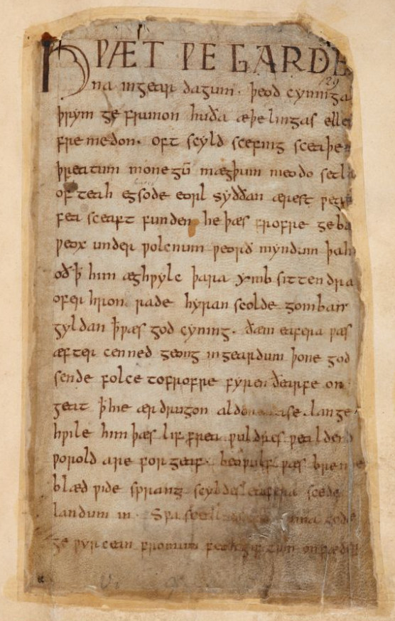 image of beowulf manuscript