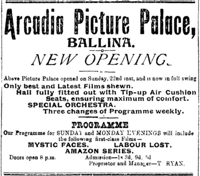 Arcadia Picture Palace, Ballina