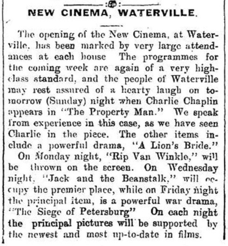 Cinema, Waterville