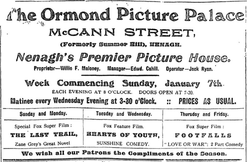 Ormond Picture Palace, Nenagh