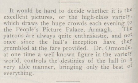 People's Picture Palace, Armagh