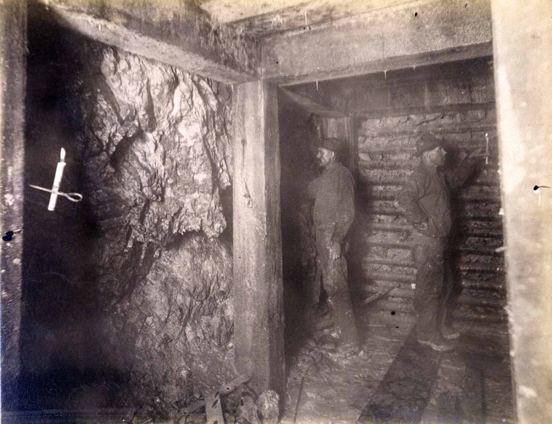 Anaconda Mine 1000 level West. Wealth of ore 75 ft.