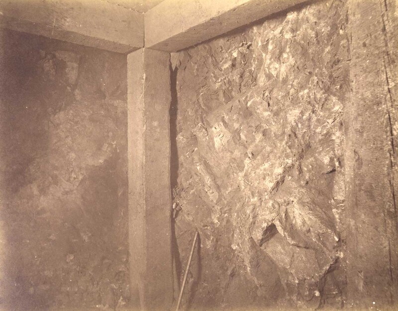 Mt Con 550 level East.  Showing ore in breast.