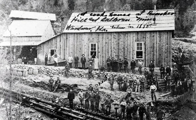 Cookhouse at Bunker Hill and Sullivan Mines. Wardner, Idaho.