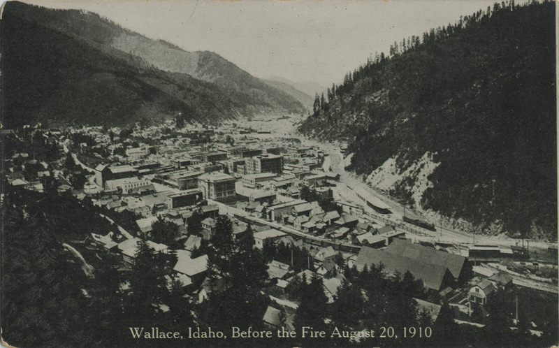 Wallace, Idaho, before the fire August 20, 1910.