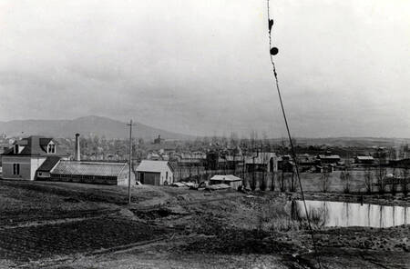 Panoramic view from campus of Moscow, Idaho.