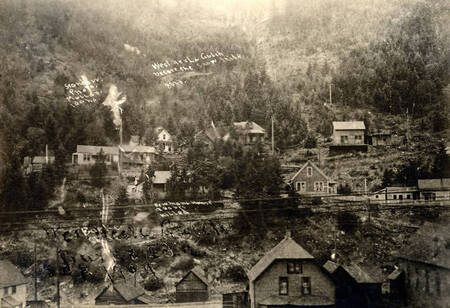 West Hexla Gulch before the snowslide. Burke, Idaho.