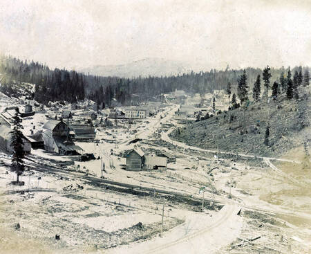 View of Troy, Idaho in winter.