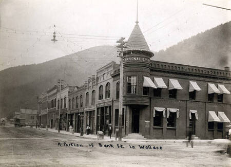 First National Bank in foreground