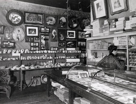 Interior of Barnard Studio. Wallace, Idaho.