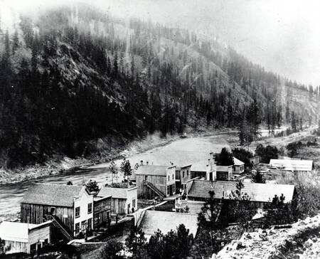 View of Greer, Idaho from Greer Grade.