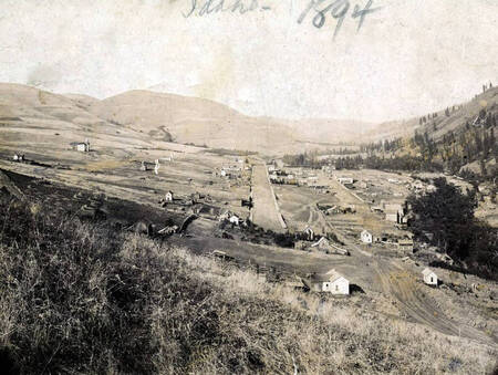 Panoramic view of Juliaetta, Idaho.